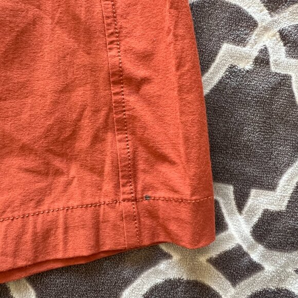 Calia Women’s M Pleated Casual Shorts Orange Slash Pockets Relaxed Fit - Picture 5 of 9